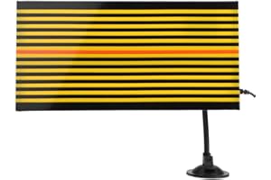 KIMISS Car Dent Board Paintless Dent Repair Removal Tool Checking Reflector Line Board with LED Light and USB