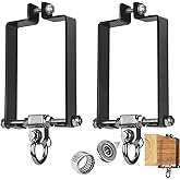 Yyiwhmy Heavy Duty Swing Hangers Swing Set Accessories for Wooden Sets Snap Hooks Hardware Swing Set Attachments Porch Playground Indoor/Outdoor 660LB Capacity (2 Pcs)