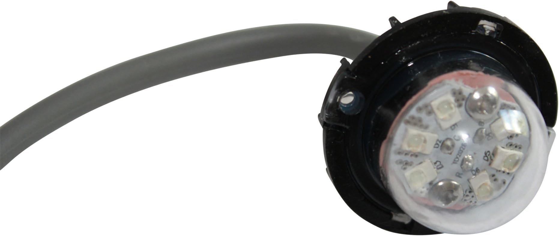 FLUX Bolt Emergency Vehicle LED Hideaway/Surface Mount Strobe Warning Light (White/White)