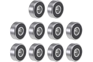 DEEG R4A-2RS Bearing(rodamiento) 1/4 x 3/4 x 9/32 inch Sealed Miniature Ball Bearings 10PCS