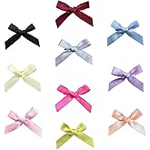 100 Pcs Hair Bows for Girls Women, Pink Bows Mini Bowknot Ribbon Barrettes, Cute Small Hair Clips Hair Accessories (10 Colors)