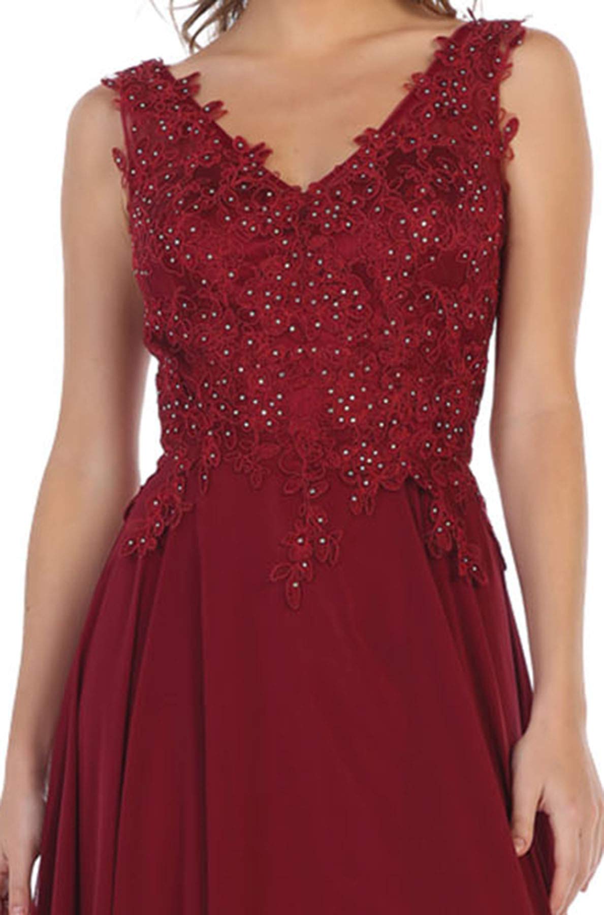 Formal Dress Shops Inc FDS1610 Prom Flowy Designer Formal Dress