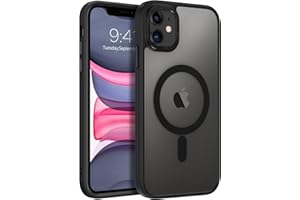 BENTOBEN for iPhone 11 Phone Case, Phone case for iPhone 11 Magnetic Case [Compatible with Mag Safe] Translucent Matte Slim Shockproof Anti-Fingerprint Protective Cover for iPhone 11 6.1’’ Black