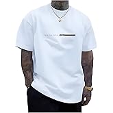 SOLY HUX Men's Letter Print Graphic Tees Summer Short Sleeve Crewneck T Shirt Casual Tops