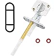 QAZAKY Fuel Gas Tank Petcock Valve Switch Compatible with Kawasaki Bayou 220 250 300 400 KLF220 KLF250 KLF300 KLF400 Prairie 300 360 400 KVF300 KVF360 KVF400 Ninja 500R EX500 ZX600 KZ 550 440 305 250