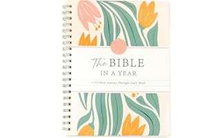 KBBYT The Bible In A Year: A 52-Week Study, Spiral Bible Study Guide, 52-Week Bible Study Plan, A Yearlong Bible Study for Wo
