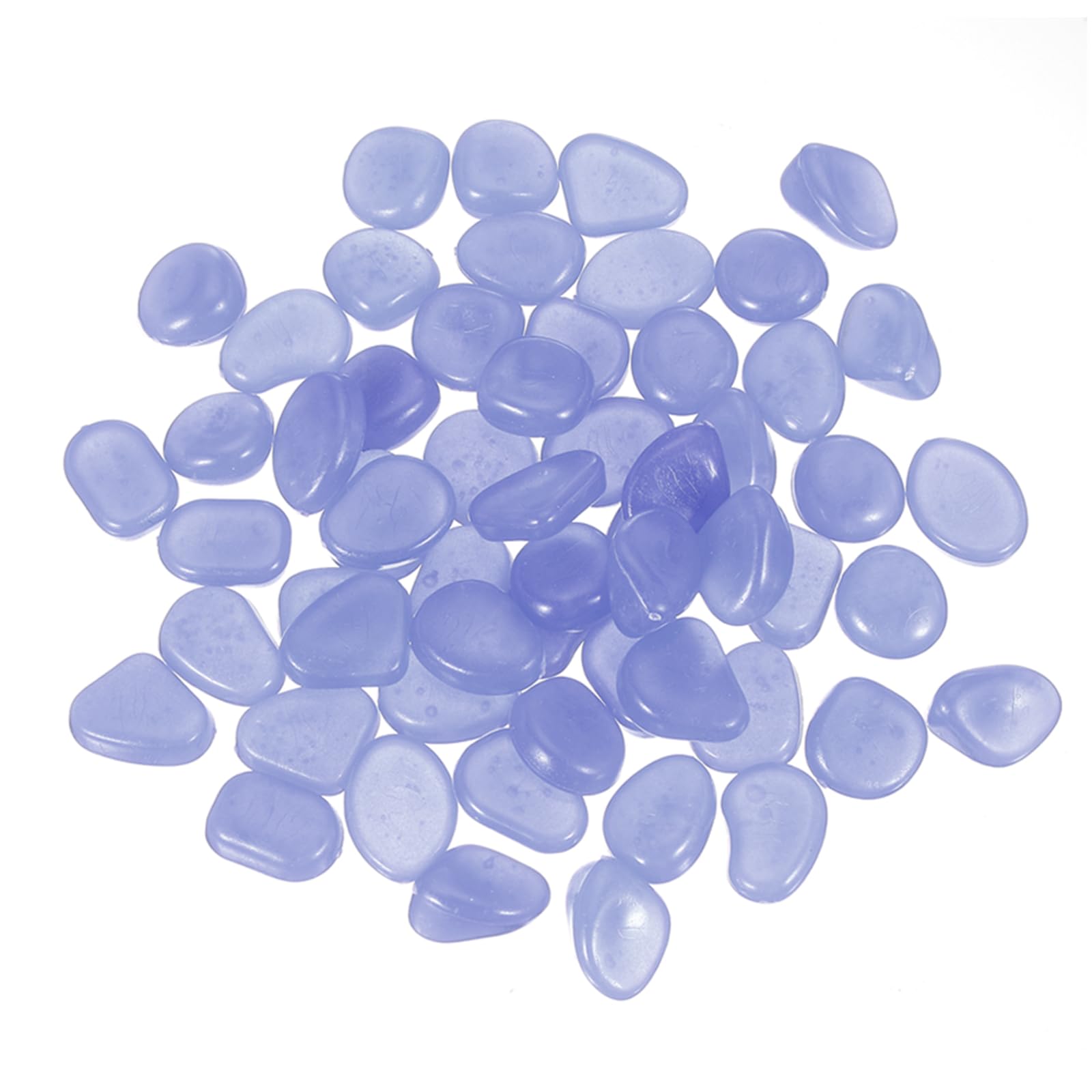 PATIKIL Glowing Stones, 100 Pcs Glow in the Dark Rocks for Indoor Outdoor Fish Tank Decorations Garden Yard Landscaping Gifts for Friends, Violet