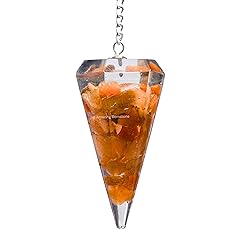 Red Aventurine Orgone Crystal Pendulums for