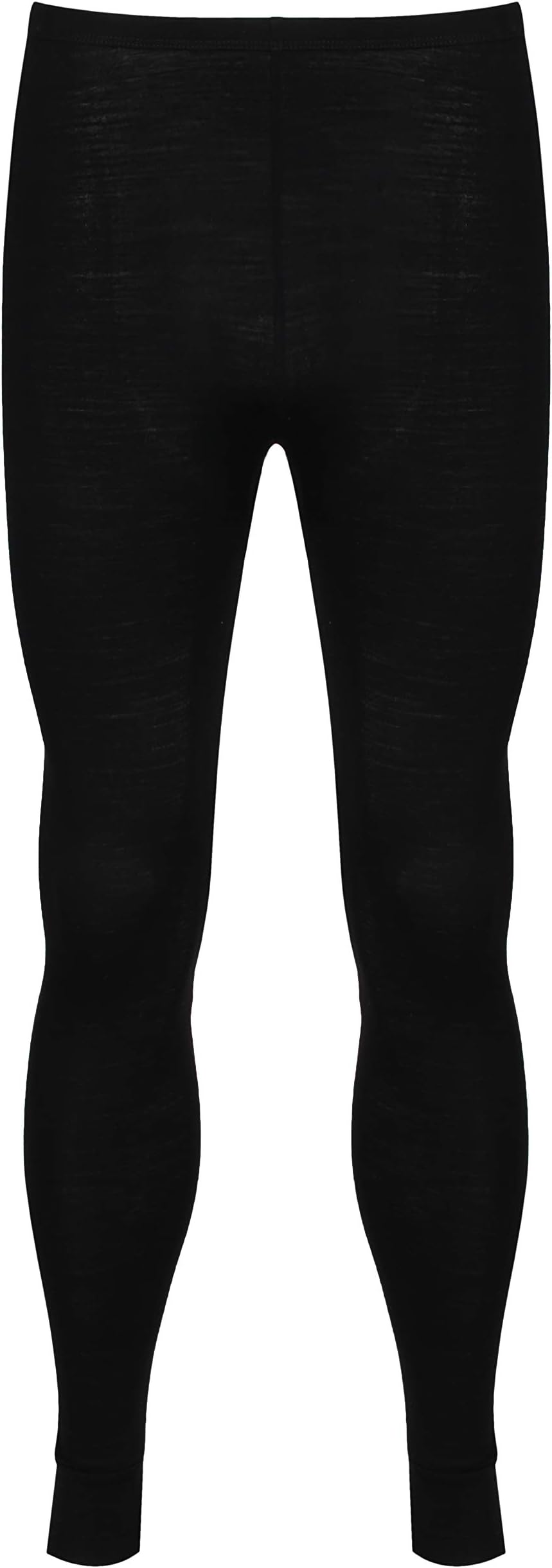 Brass Monkeys100% Pure Merino Wool - Men's Long John Leggings - Made in New Zealand - Warm Thermal Underwear - Perfect for Sports - Black