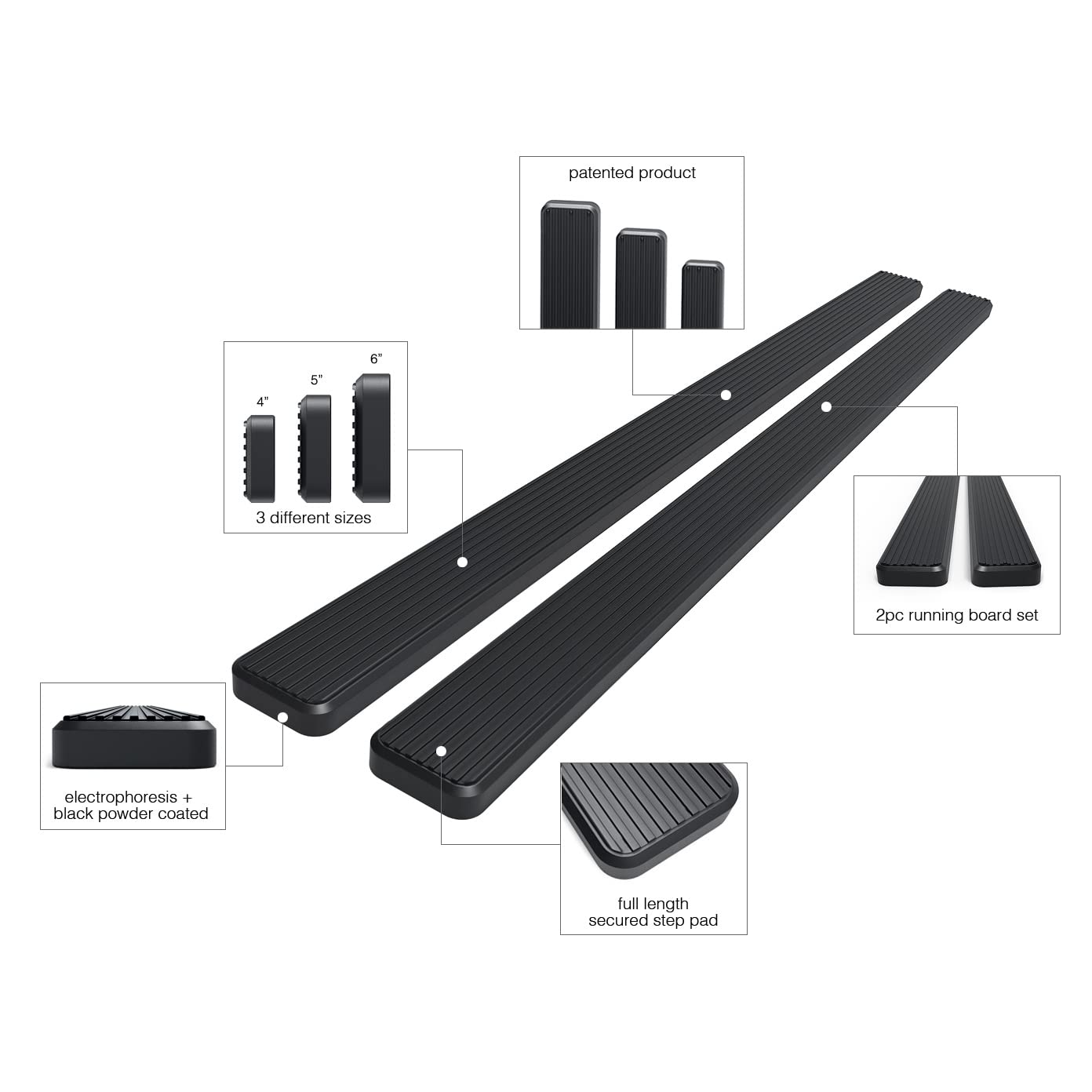 Running Board Fit for Toyota Sienna 2021-2026 Side Steps Nerf Bar Accessories Running Board Fit for Toyota Sienna 2021-2026 Side Steps Nerf Bar Accessories