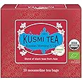 Kusmi Tea - Russian Morning No.24 - Organic Black Tea - Blend of Asian Black Teas - Grand Yunnan, Ceylon & Assam - Smooth, Flavourful, Caffeinated Tea - 20 Tea Bags
