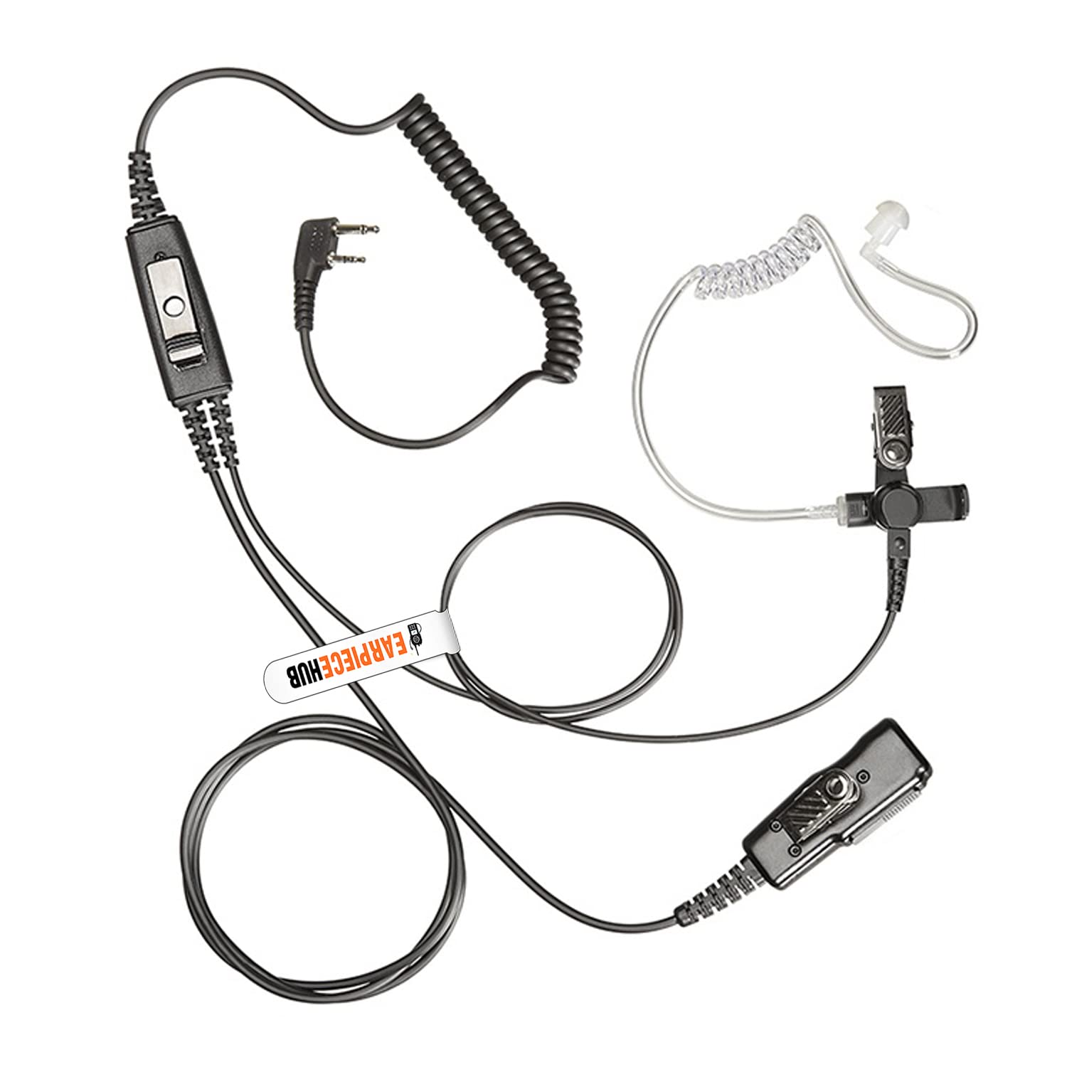 Professional Heavy Duty (PRO-HD) Covert Earpiece Headset for ICOM Radio 2 Pin