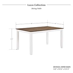 Lexicon Dining Table Set for 6 with Chairs, Solid