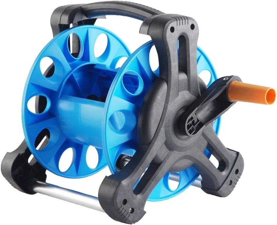 Garden Hose Reel, with Up to 20 M Capacity, Portable Free Standing Hose Reel Holder for Household Gardening and Cleaning, Excellent Gardening Aids