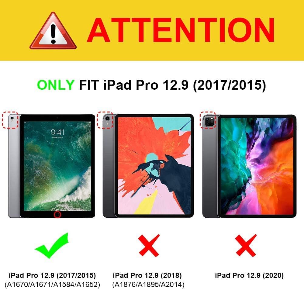 FINTIE Rotating Case for iPad Pro 12.9 (2nd Gen) 2017 / iPad Pro 12.9 (1st Gen) 2015-360 Degree Rotating Stand Case with Smart Protective Cover Auto Sleep/Wake - Image 4
