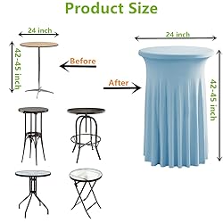 iEventStar 24 inches 24" Highboy Cocktail Round