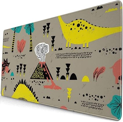 Amazon マウスパッド 大型 ゲーミング デスクマット 恐竜 火山 子供絵 ヤシの木 かわいい 防水性 耐久性 滑り止め 多機能 超大判 40cm 75cm Norain マウスパッド 通販