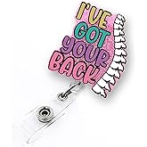 I've Got Your Back Funny Badge Reel Retractable for Ortho Nurse, Rehab Nurse, Chiropractor & Medical Worker | Physical Therapy ID Badge Holder with Alligator Clip & 24” Durable Nylon Cord | Acrylic