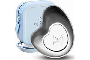 Eli with Love Advanced Stainless Steel Gua Sha GuaSha Board with Silicone Carry Case - Gua Sha Facial Tools for Skin Care - Metal Jaw Sculpting and Eyebrow Lifting Beauty Tool for Face Massage (Blue)