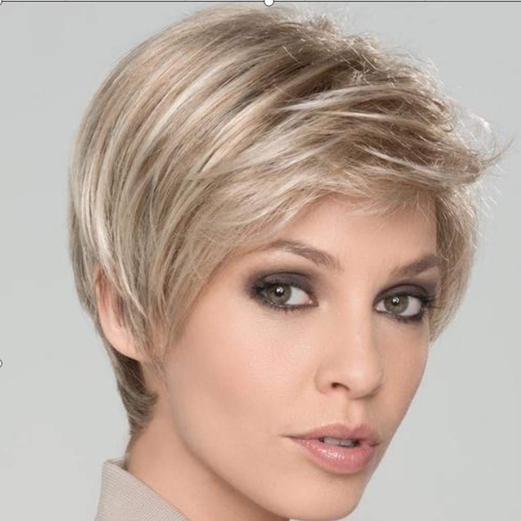 Amazon Com Jys Short Blonde Fluffy Pixie Cut Hair Natural