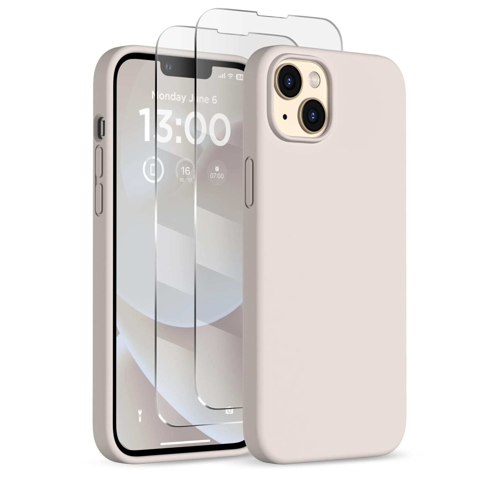 COFFKER for iPhone 13 Phone Case with [2X Screen