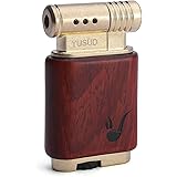Yusud Vintage Trench Lighter, Cool Pipe Lighter Butane Refillable, Antique Cigarette Flip Lighter, Retro Soft Flame Cigar Tab