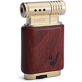 Yusud Vintage Trench Lighter, Cool Lighter Butane Refillable, Antique Flip Lighter, Retro Soft Flame Table Lighters, Unique Birthday Gift for Men Women