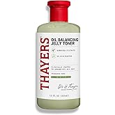 Thayers Oil Balancing and Cooling Jelly Toner, Pore Reducing Facial Toner That Mattifies and Hydrates, Skin Care for Combinat