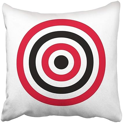 Amazon Com 20x20 Inch Throw Pillow Cover Polyester Black Aim