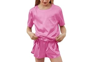 Petite&Me Girls Pajamas, Silk Pajamas for Girls, Pajamas for Kids Size 4-14