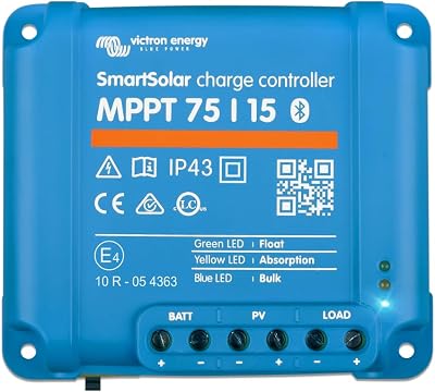 Victron Energy SmartSolar MPPT Solar Charge Controller Bluetooth 75V 15A 12/24