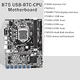 KVSERT 2X B75 BTC Mining Motherboard LGA1155 DDR3 12x PCIE G530/G630 CPU Fan view 3
