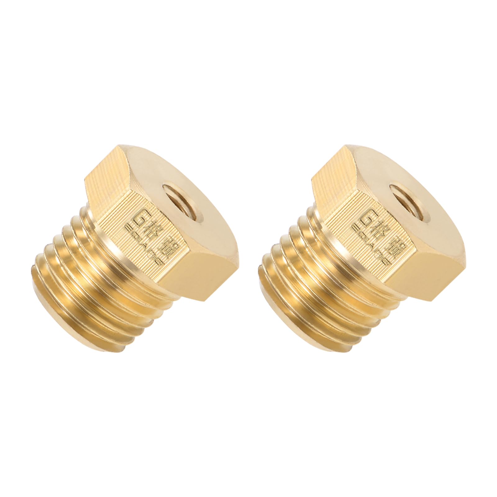 METALLIXITY Brass Hose Fitting Connector (16.5mm/0.65") 2Pcs, G1/4" Male to G3/16" Female Thread Hose Tube Nozzle Adapter - for Home Water Pipe