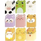 MAKIOTEKO 30 Packs Mini Animal Notebooks, Cute notebooks for kids Bulk Cartoon Frog Puppy Pig Chick Cow Notepad Themed Party Favors for School Christmas Supplies
