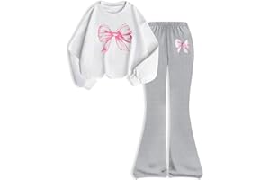 HSOXLQF Toddler Kid Girls Clothes Butterfly Sweatshirt & Flare Leg Pants Fall Winter for Girl Cute Christmas Outfits