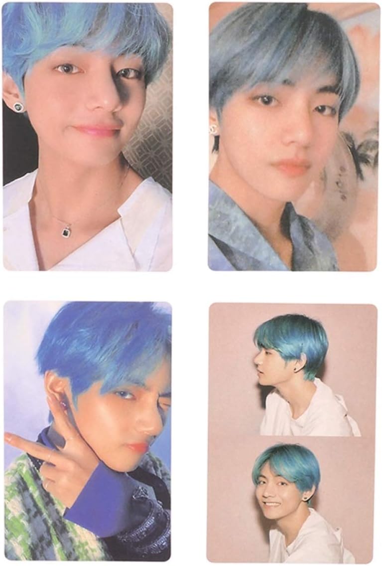 Diriangzi Feature 4pcs /Set KPOP BTS Bangtan Boys Map of The Soul: Persona Paper Photo Lomo Cards Jimin V Photocard Gift for A.R.M.Y H07: V