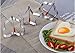Fried Egg Mold Ring Pancake Cooker Nonstick Stainless Steel Set Of 5PCS Within Free Gift Of Egg Separator For Frying Cooking