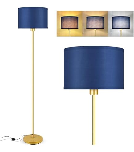 Floor Lamp Blue, Standing Lamp, Modern Stand Up Light with