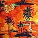 V.H.O. Funky Hawaiian Shirt, Shortsleeve, Surf, Orange, XXL