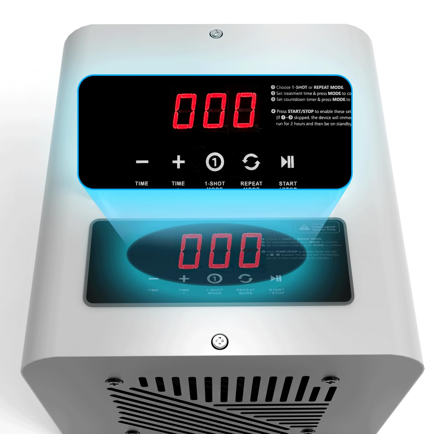 Ozone Generator- 100,000mg- Premium Ozone Odor Eliminator for home & commercial use- Portable Ozone Machine Odor Removal for Smoke, Pet & Other Smell- Large Areas Ionizer Air Purifier for Home, Car