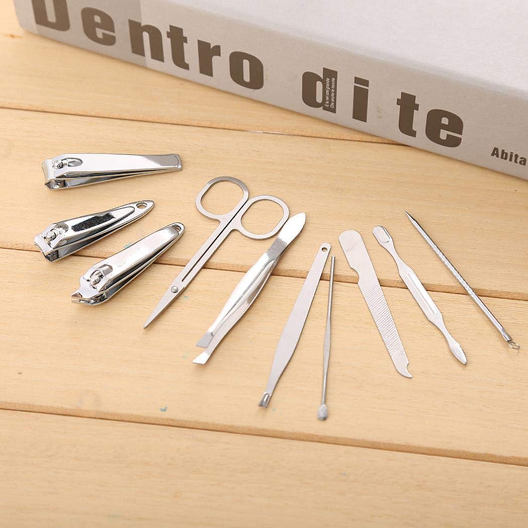 Zimrio 10pcs manucure pédicure ongles soins set coupe-ongles nipper cutter kit Accessoires de décoration pour nail art