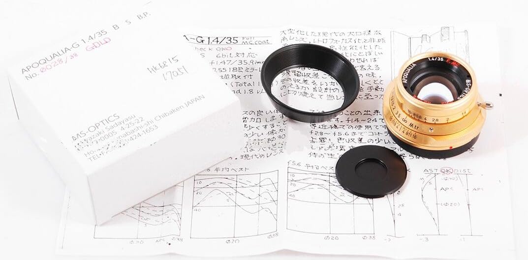 Ms Optical Gold Plated 35mm F 1 4 Apoquaria G F Mc In Amazon Co Uk Camera Photo