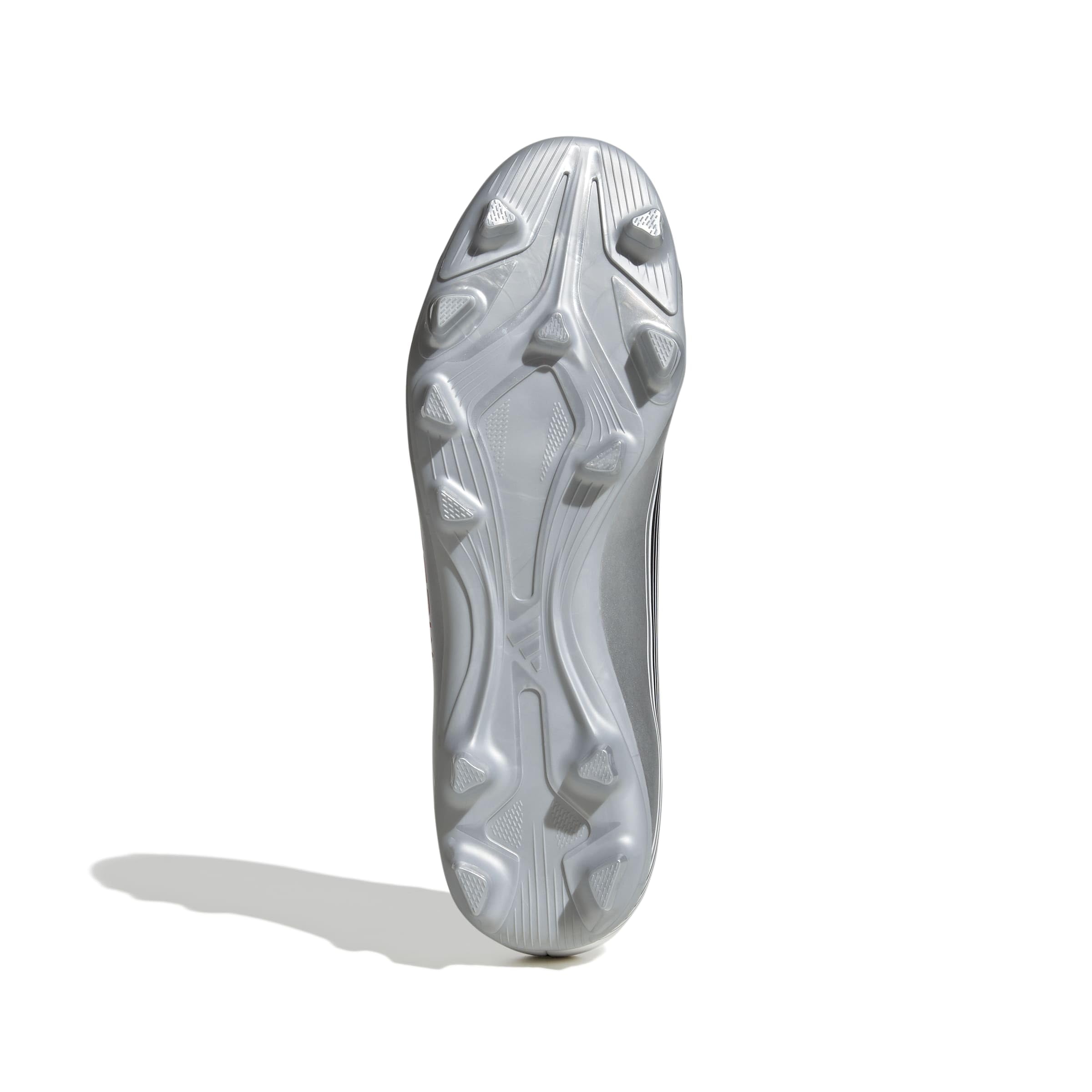 adidas Unisex F50 Messi Club Firm Ground/Multi Ground Football Boots, Cloud White/Lucid Red/Silver Metallic, 44 2/3 EU 4