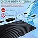 [Latest 2020] HDTV Digital Antenna 4K 1080p - 120 Mile Range, UHF & VHF Reception, ICPCB Chip, Signal Booster Amplifier, Professional Carbon Fiber Indoor TV Antenna