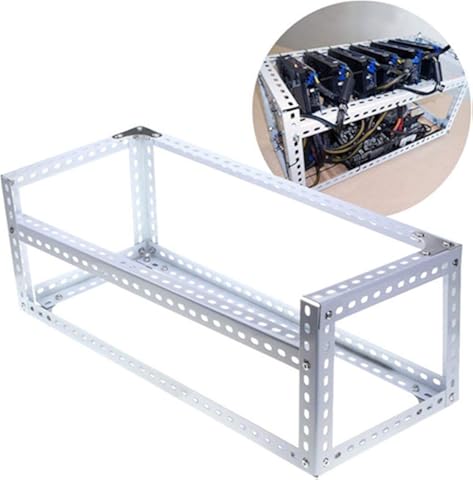 Equipo Minero Minero Marco DIY Plataforma apilable Bitcoin BTC Fama Caso Servidor Chasis para 6 Tarjeta gráfica GPU Eth BTC Ethereum