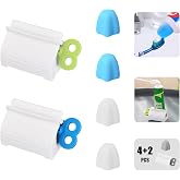 Self-Closing Toothpaste Caps,Tooth Paste Squeezer Topper,Silicone Dentifrice Tube Leak Proof Cover,Family Multipurpose Rollin
