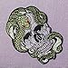 Snake and Skull Patch Embroidered Applique Badge Iron On Sew On Emblem