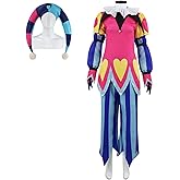 UPUPCOS Adult Cosplay Costume Clown Suit Shirt Pants Hat Full Set for Anime Party Halloween Outfit