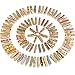 100 Pieces Mini Colorful Wooden Craft Clips Photo Paper Peg (Color Set 1)
