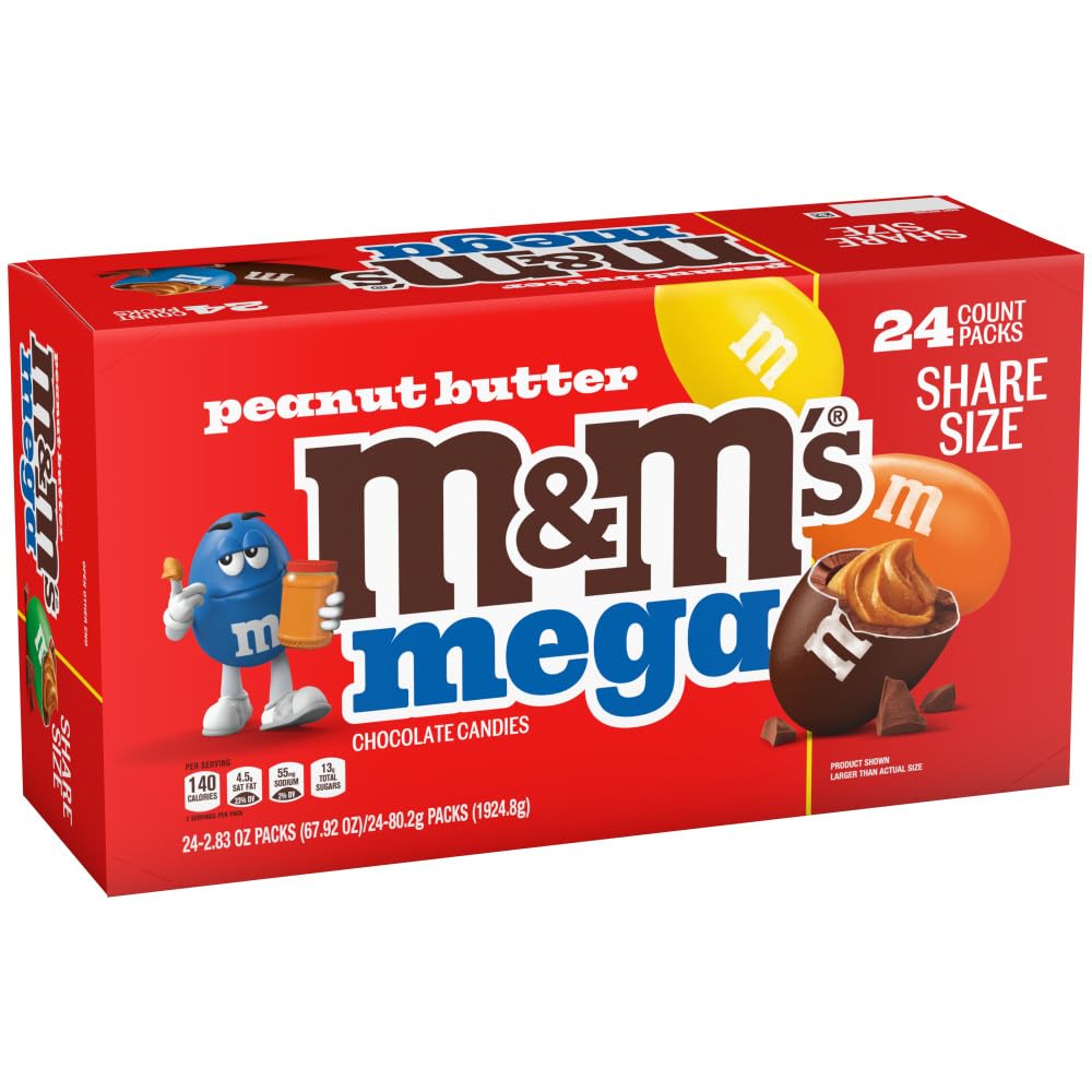 M&M'S Peanut Butter Chocolate Candy, Full Size 2.83